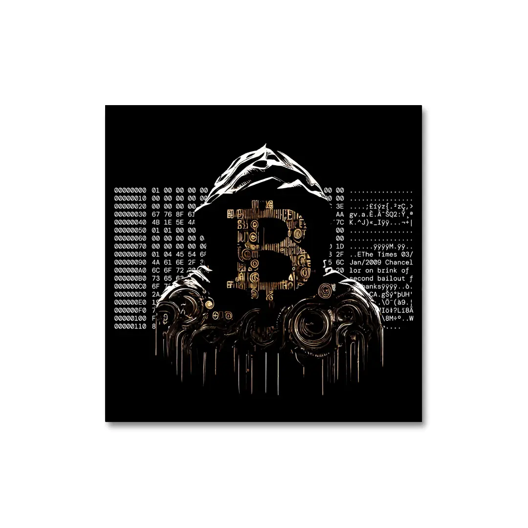 Genesis₿lock – Bitcoin Genesis Block Art